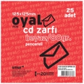 Oyal Cd Zarf  80gr.125*125 mm  25'li pkt